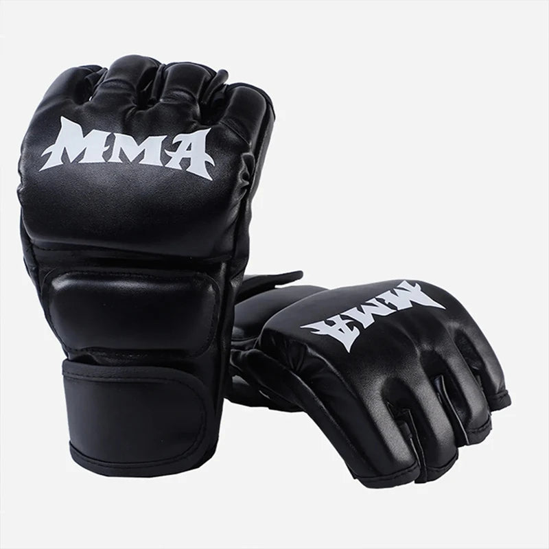 Adult Professional Boxing Gloves Sandbag Training Gloves Taekwondo Martial Arts Sanda Muay Thai MMA Kickboxing Half Finger Glove