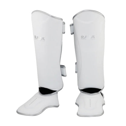 RAJA Boxing Shin Guard Genuine Leather Leg Instep Protection Pads MMA Men Martial Arts Kicking Sparring Training Gear BJJ Karate