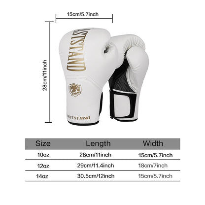 LASTSTAND Men Women 8 10 12 14 16oz Boxing Gloves PU Leather Muay Thai MMA Profession Kickboxing Adults Sandbag Training Gloves