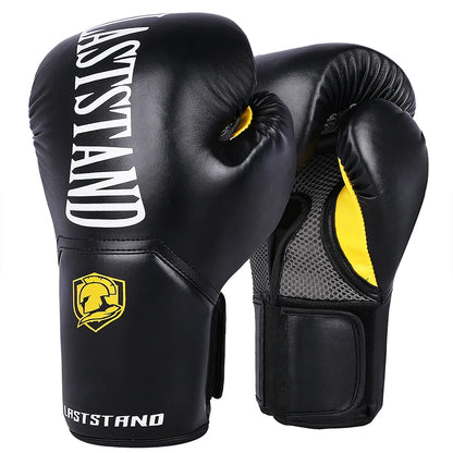 LASTSTAND Men Women 8 10 12 14 16oz Boxing Gloves PU Leather Muay Thai MMA Profession Kickboxing Adults Sandbag Training Gloves