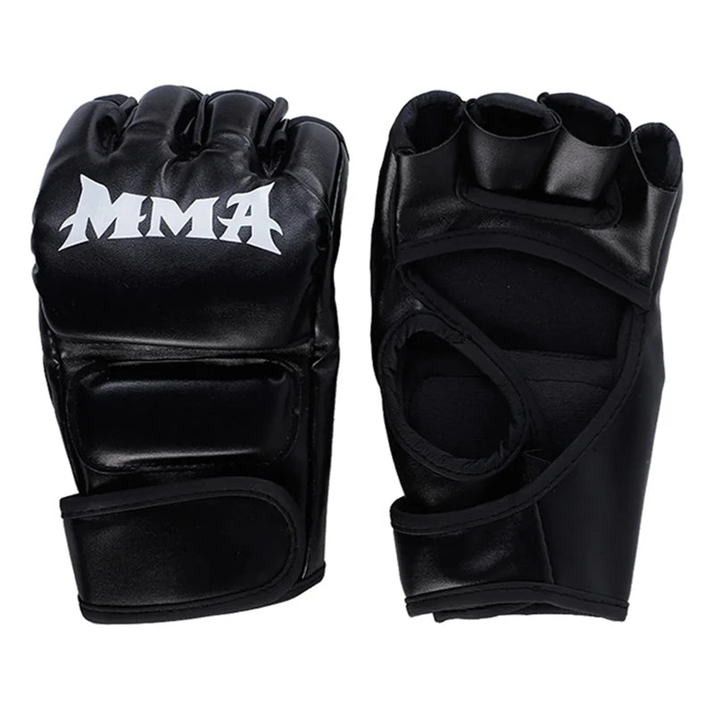 Adult Professional Boxing Gloves Sandbag Training Gloves Taekwondo Martial Arts Sanda Muay Thai MMA Kickboxing Half Finger Glove