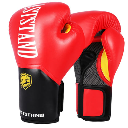 LASTSTAND Men Women 8 10 12 14 16oz Boxing Gloves PU Leather Muay Thai MMA Profession Kickboxing Adults Sandbag Training Gloves
