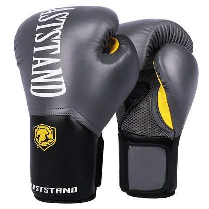 LASTSTAND Men Women 8 10 12 14 16oz Boxing Gloves PU Leather Muay Thai MMA Profession Kickboxing Adults Sandbag Training Gloves