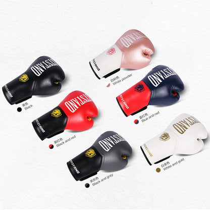 LASTSTAND Men Women 8 10 12 14 16oz Boxing Gloves PU Leather Muay Thai MMA Profession Kickboxing Adults Sandbag Training Gloves